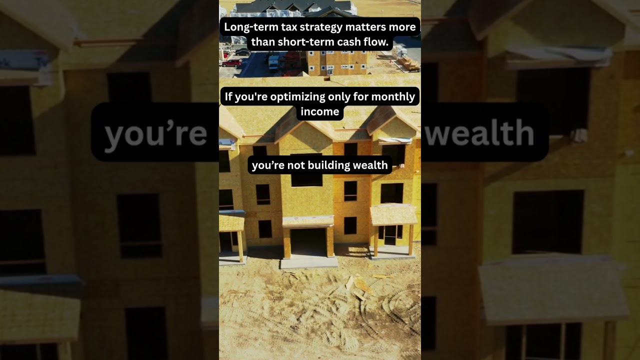 Cash Flow Lies, Taxes Don&rsquo;t #realestatetax #wealthstrategy #investmentsmart
