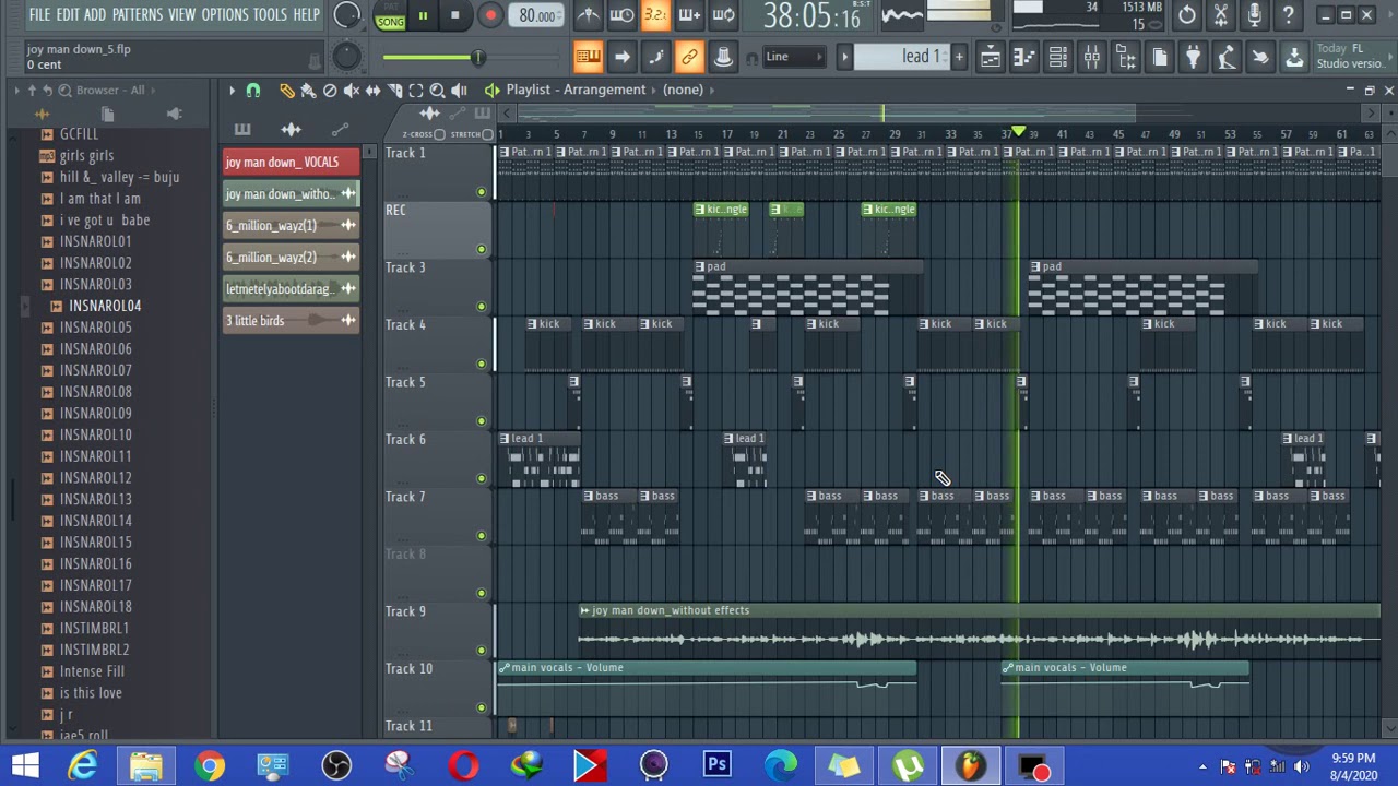 rihanna man down remake tutorial  + flp