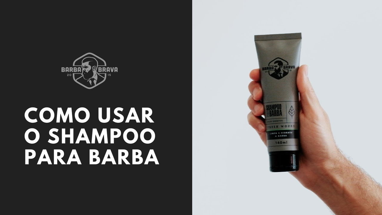 Como usar o shampoo para barba