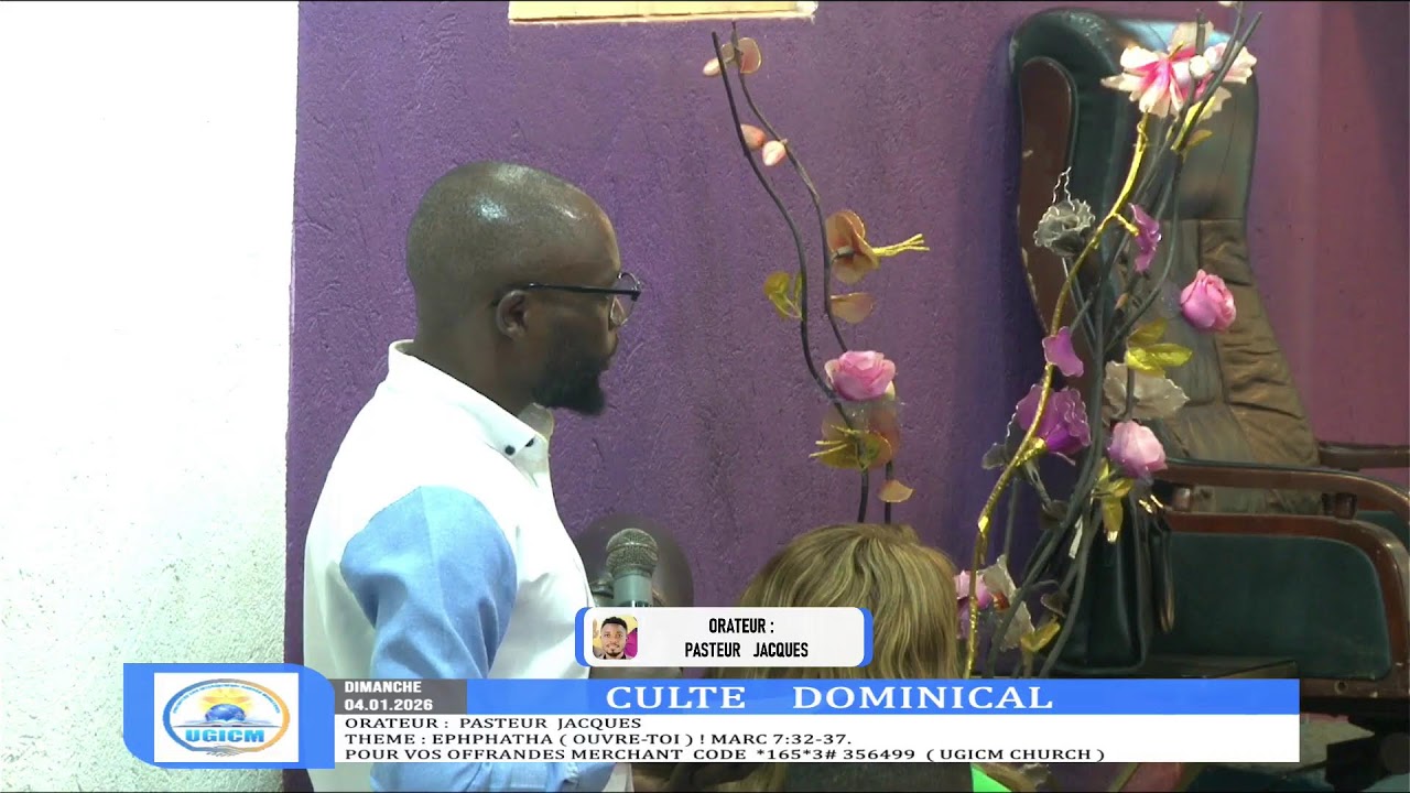 Dimanche 28.12.2025 ORATEUR : DOCTEUR BAHATI SALUMU , THEME : RIEN N'EST IMPOSSIBLE A DIEU ! JOURS 7