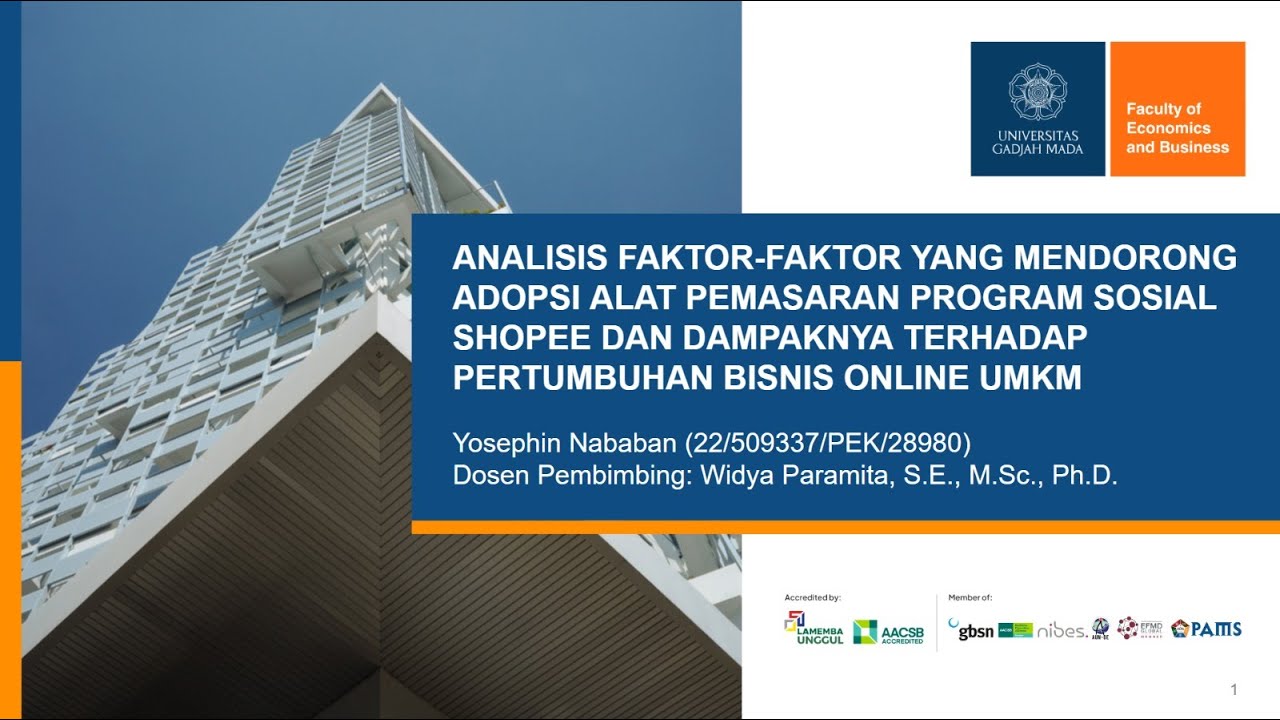 Presentasi Tesis MM UGM - Yosephin Nababan - SEMBA 40 Yogyakarta - Marketing