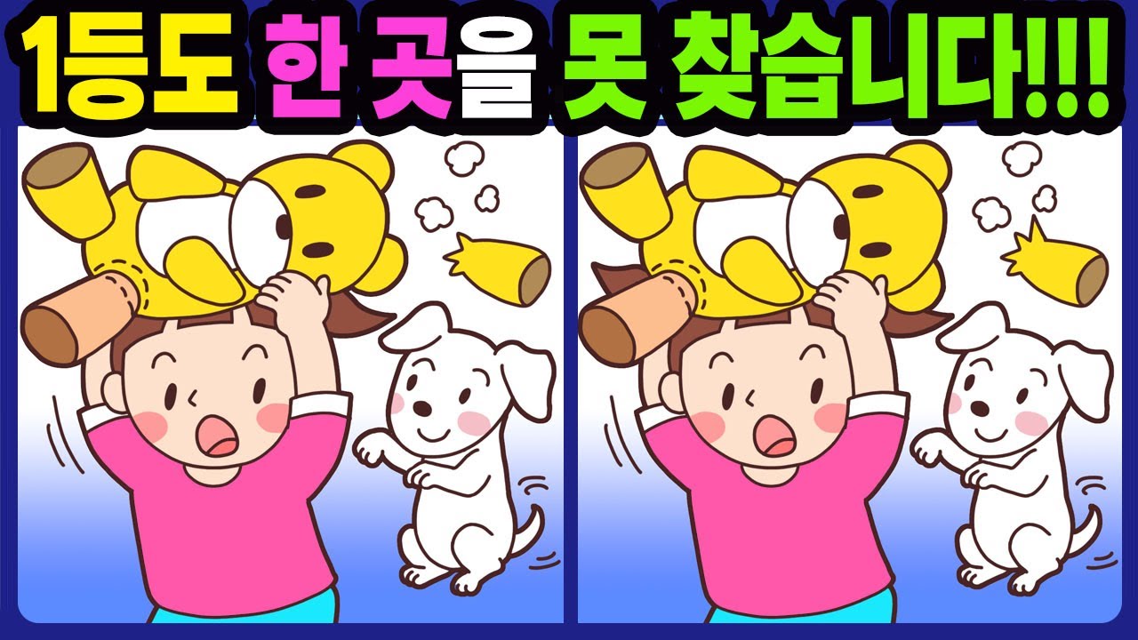 【다른그림찾기/치매예방】1등도 한 곳을 못 찾습니다!【틀린그림찾기/두뇌운동/숨은그림찾기/Find the Difference/치매예방퀴즈】854