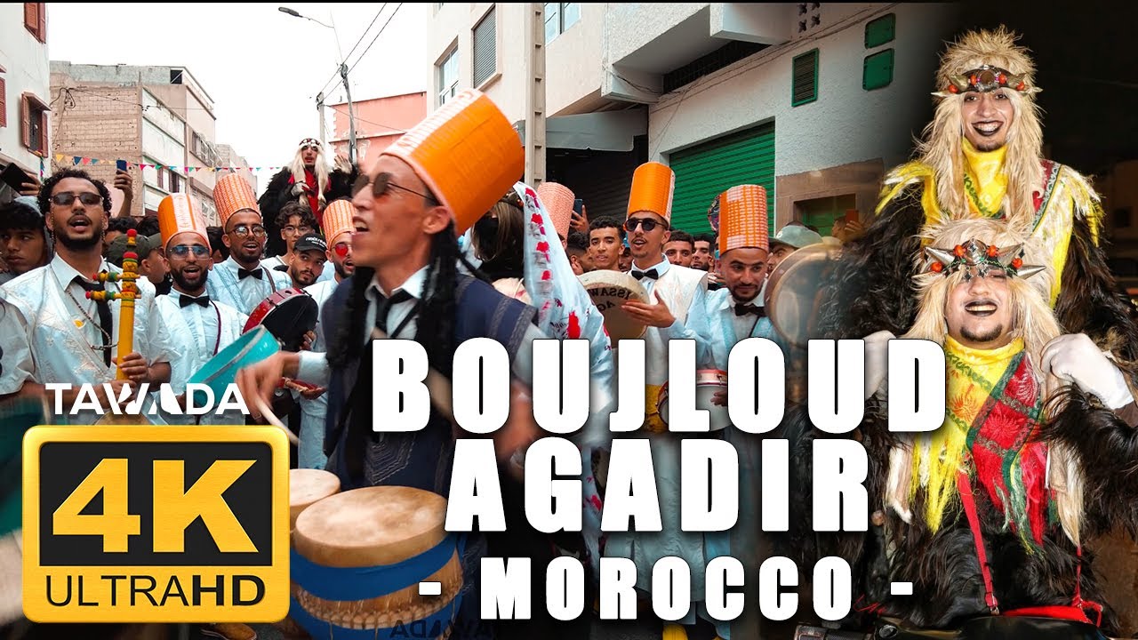 BOUJLOUD walk - Agadir city after AID ADHA - Morocco 4K UHD