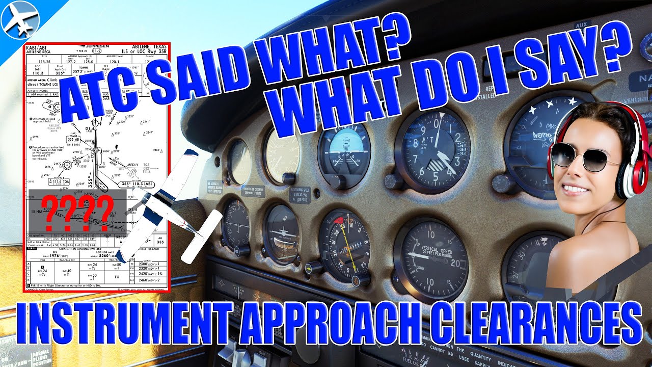 Instrument Approach Clearances with ATC Communications | Pro Pilot + Air Traffic Controllers
