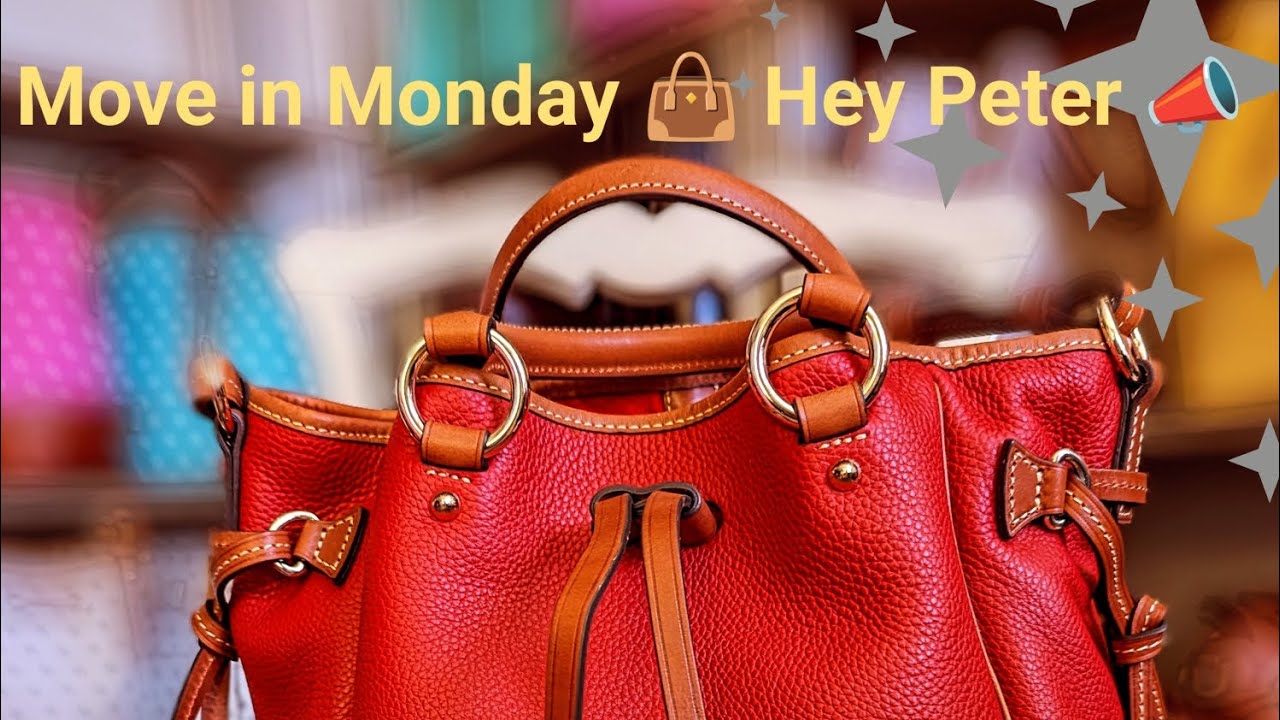 Move in Monday 👜 Hey Peter 📣❤️ Dooney and Bourke Red Buckley Bag