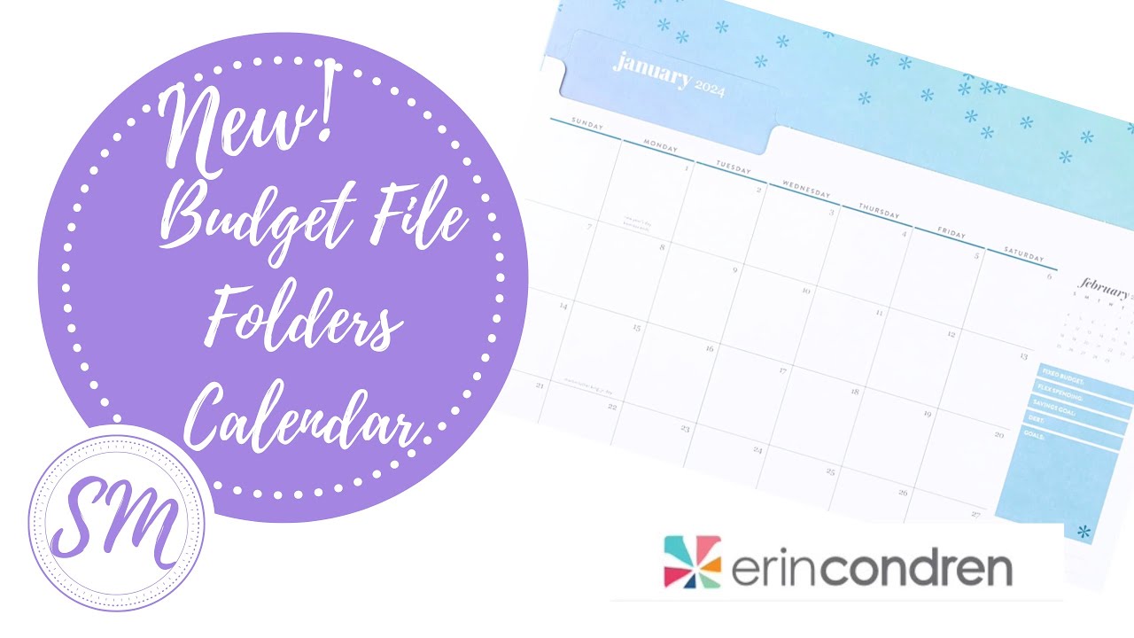 Budget File Folders Calendar from Erin Condren