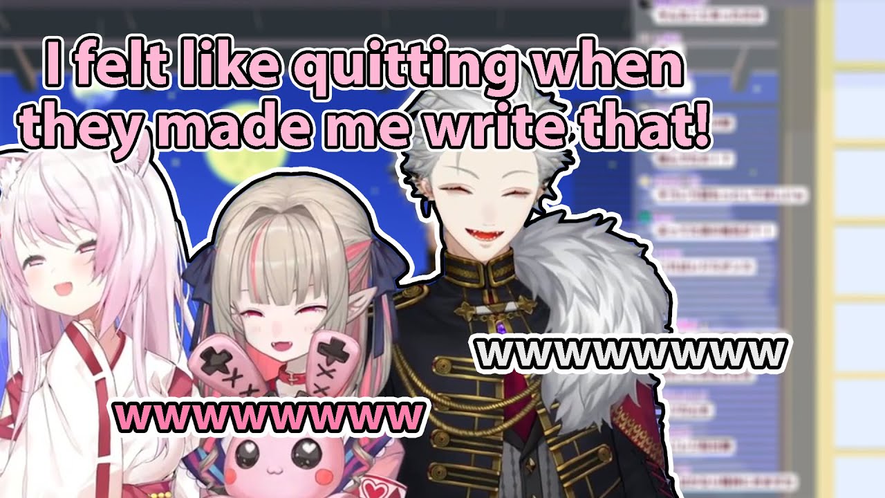 [Nijisanji/Eng sub]when Ichikara made Shiina write reflection letter