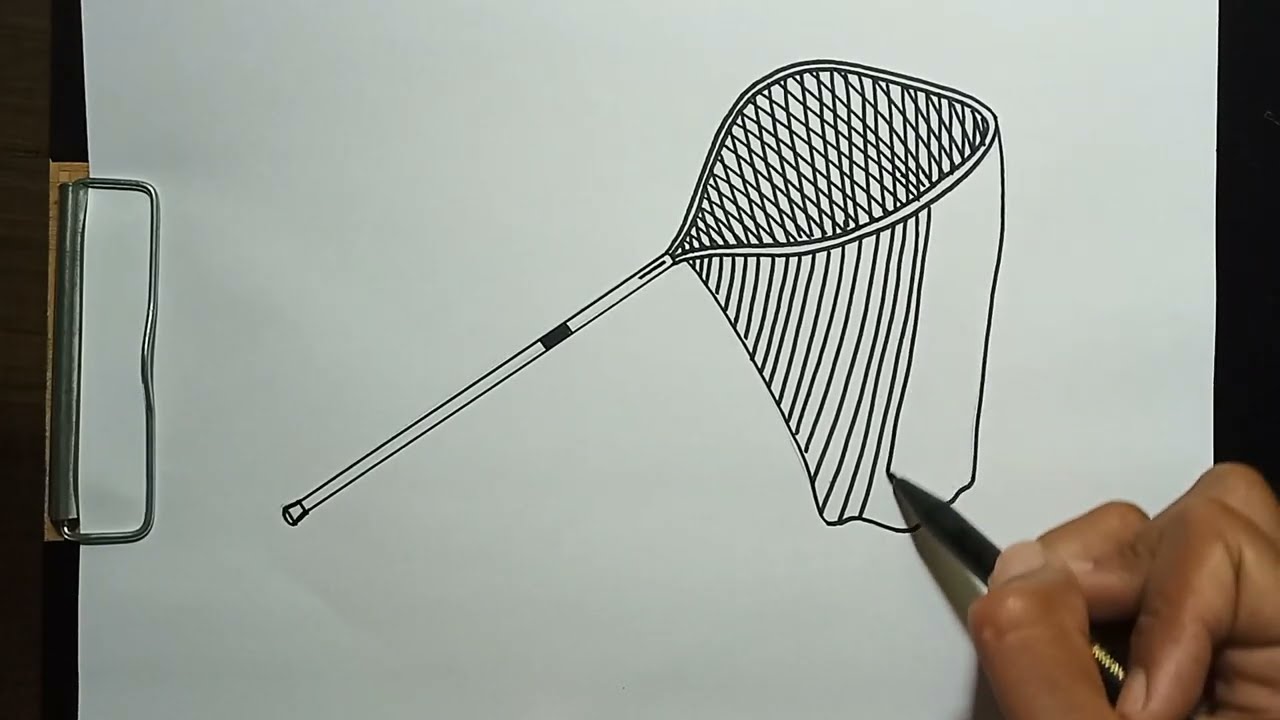 How to Draw Fishing Net