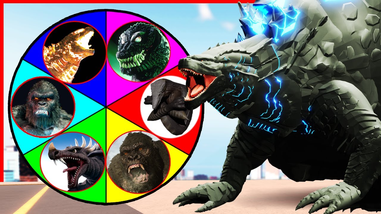 this RANDOM GODZILLA WHEEL tells us who to HUNT in ROBLOX