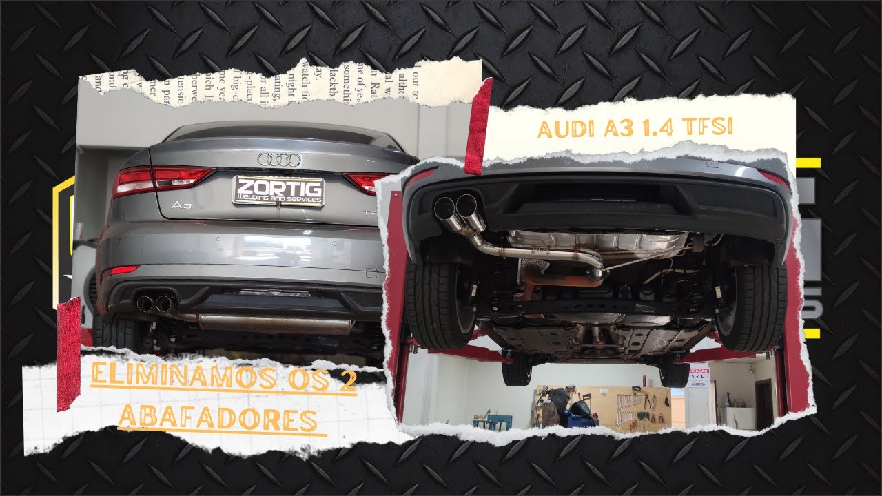 AUDI A3 1.4 TFSI CATBACK SÓ O CANO