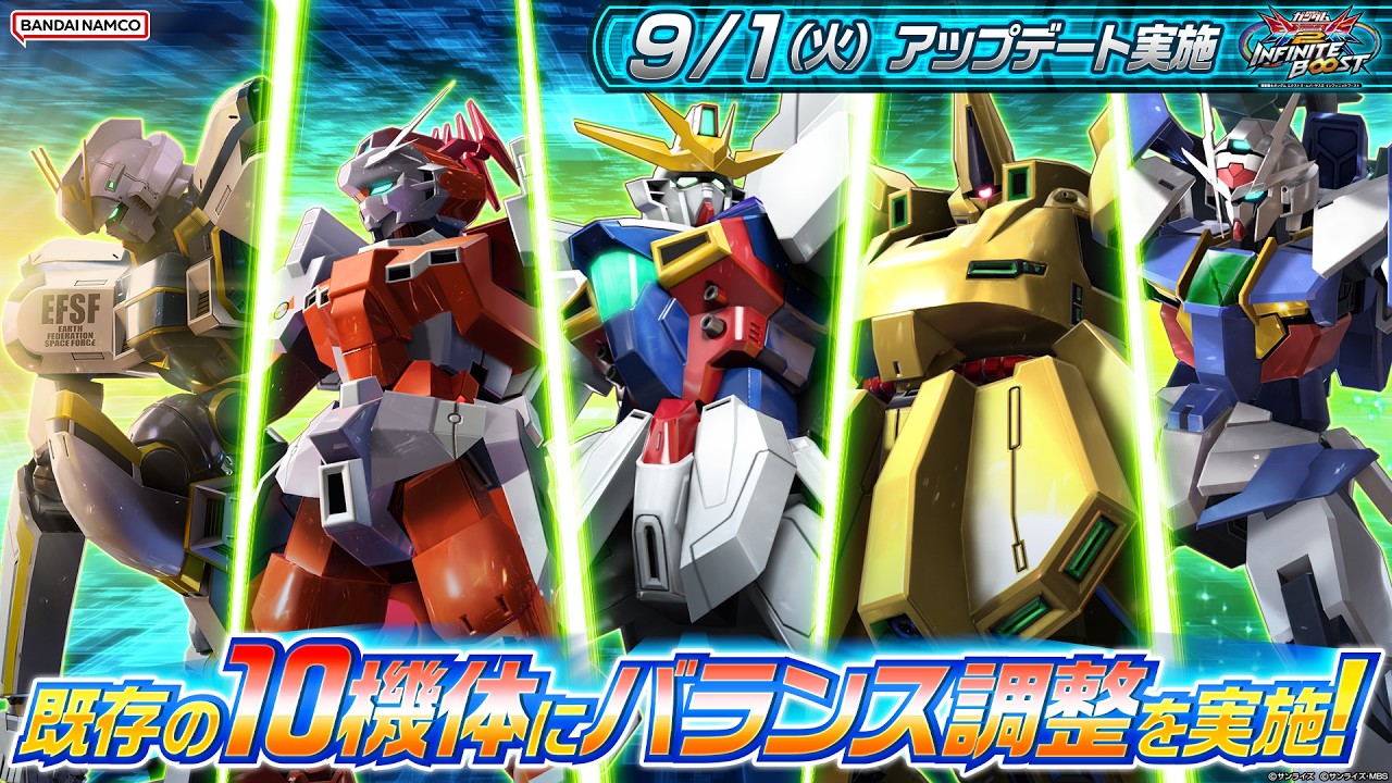 Mobile Suit Gundam Extreme VS. 2 OverBoost - September 1, 2026 Update Info: Balance Adjustments f...