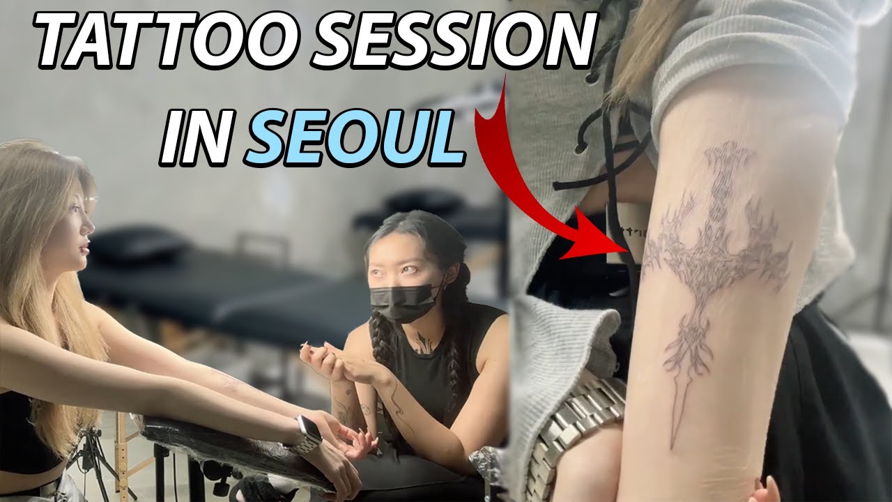 Сеанс тату у русскоязычного мастера в Сеуле | Tattoo session in Seoul
