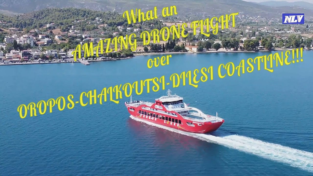 Soaring Above Paradise: A Breathtaking Flight Over Oropos, Dilesi & Chalkoutsi Coastline