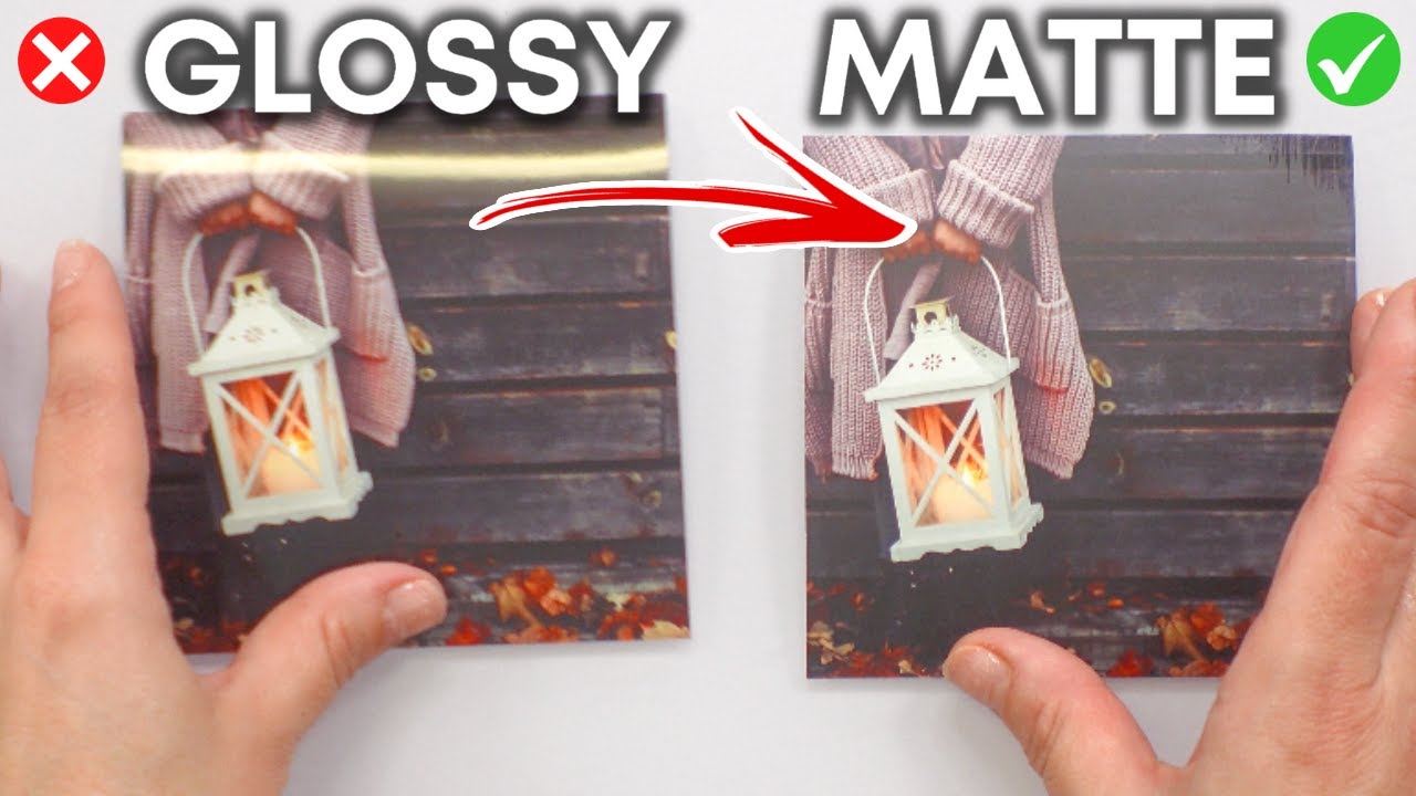 MAKE GLOSSY PHOTOS MATTE  *HACK* | You Won't Believe What Works