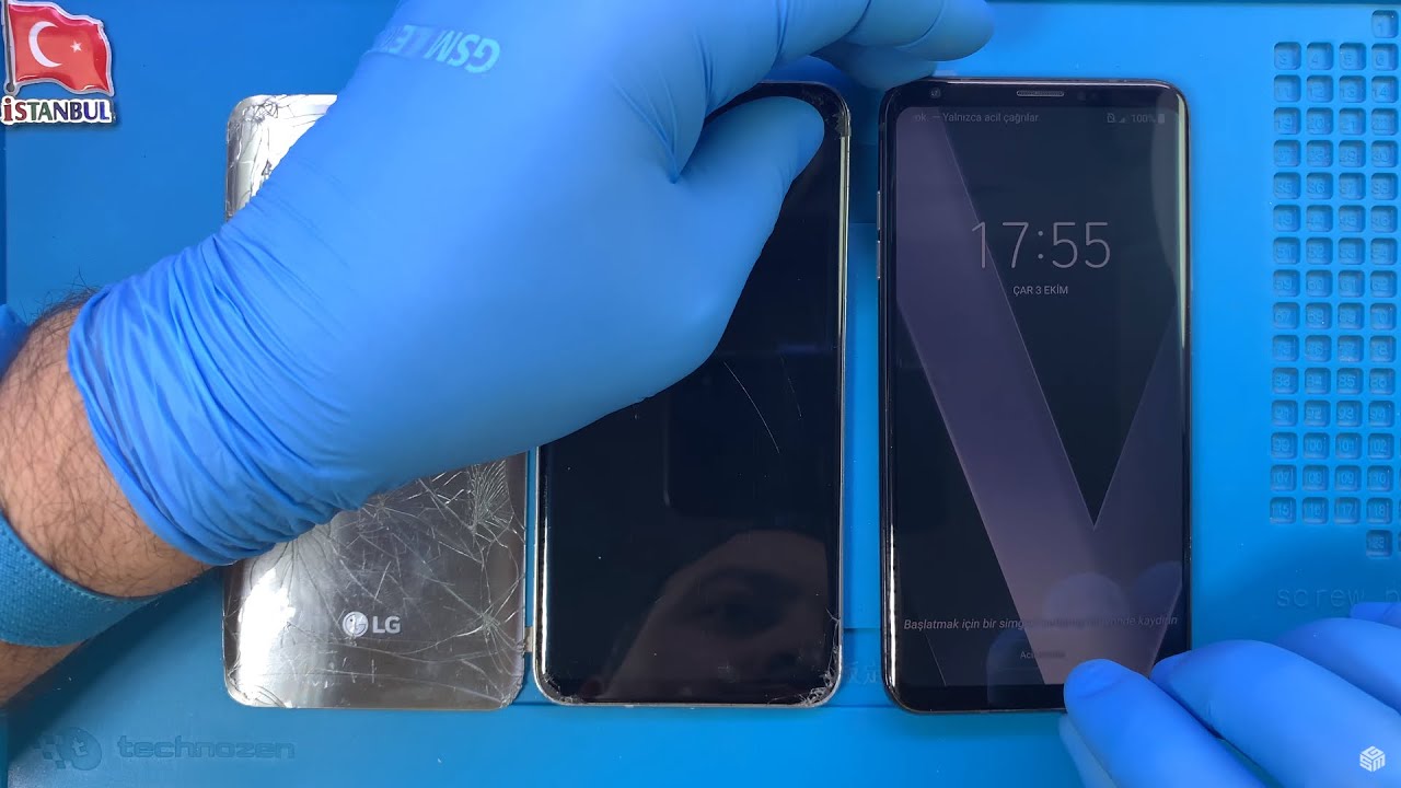 Замена дисплея и задней крышки LG V30 + Plus