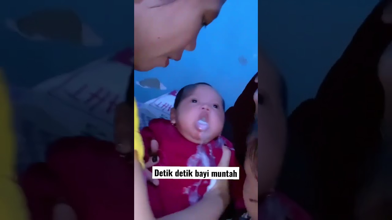 Detik-detik Bayi muntah #shortvideo
