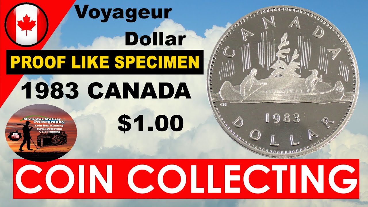 1983 Canada PROOF LIKE SPECIMEN Nickel Dollar Coin  $1 Voyageur