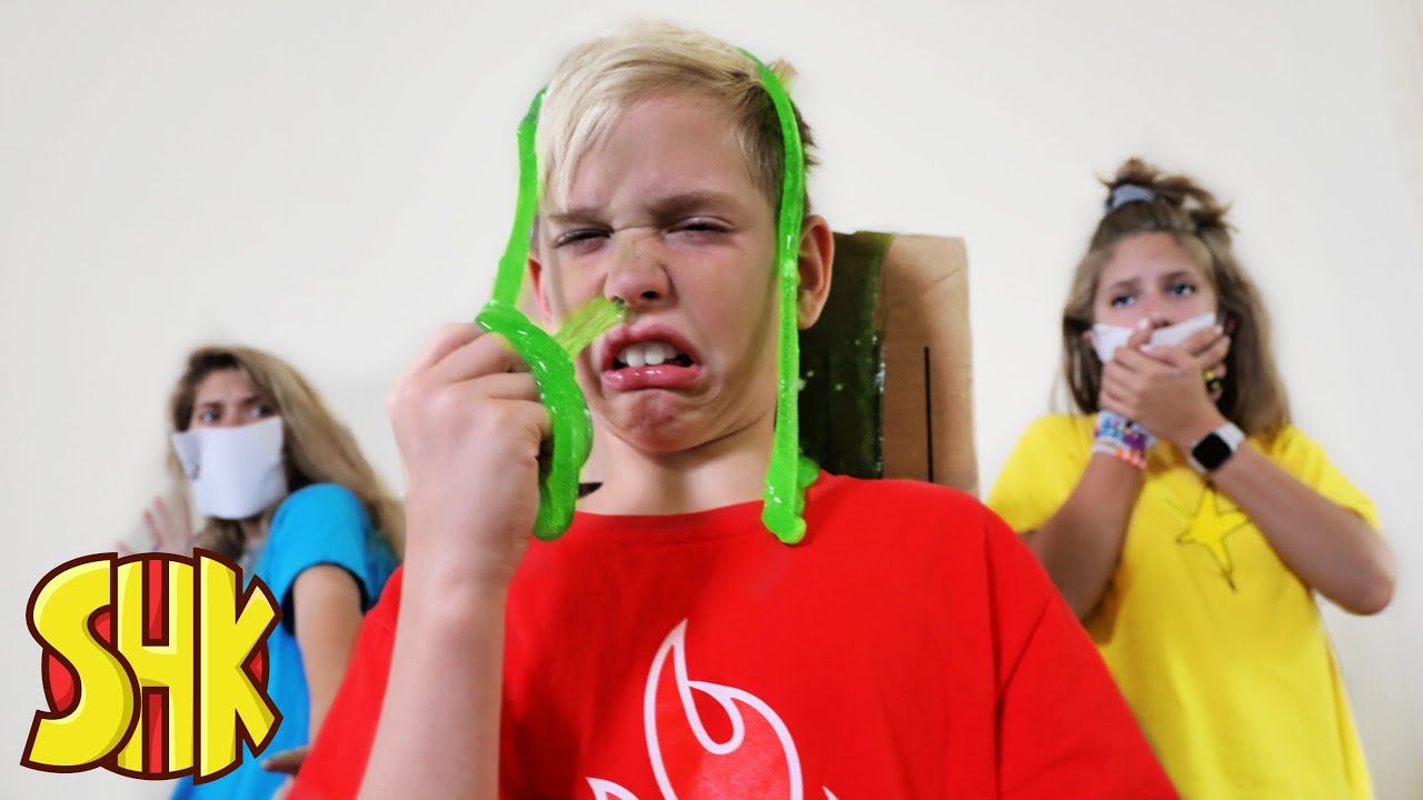 Noah's Sick Day Battle with the Furious Flu! SuperHeroKids
