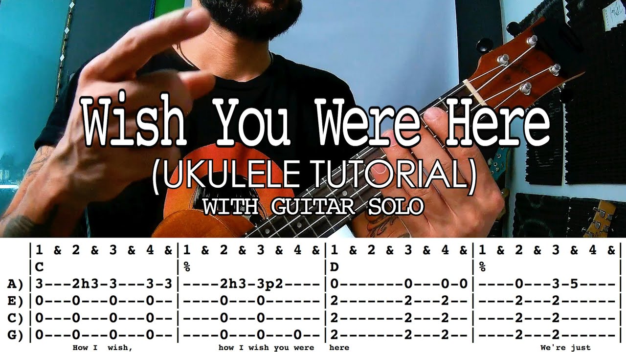 Wish You Were Here by PINK FLOYD Ukulele Tutorial TAB