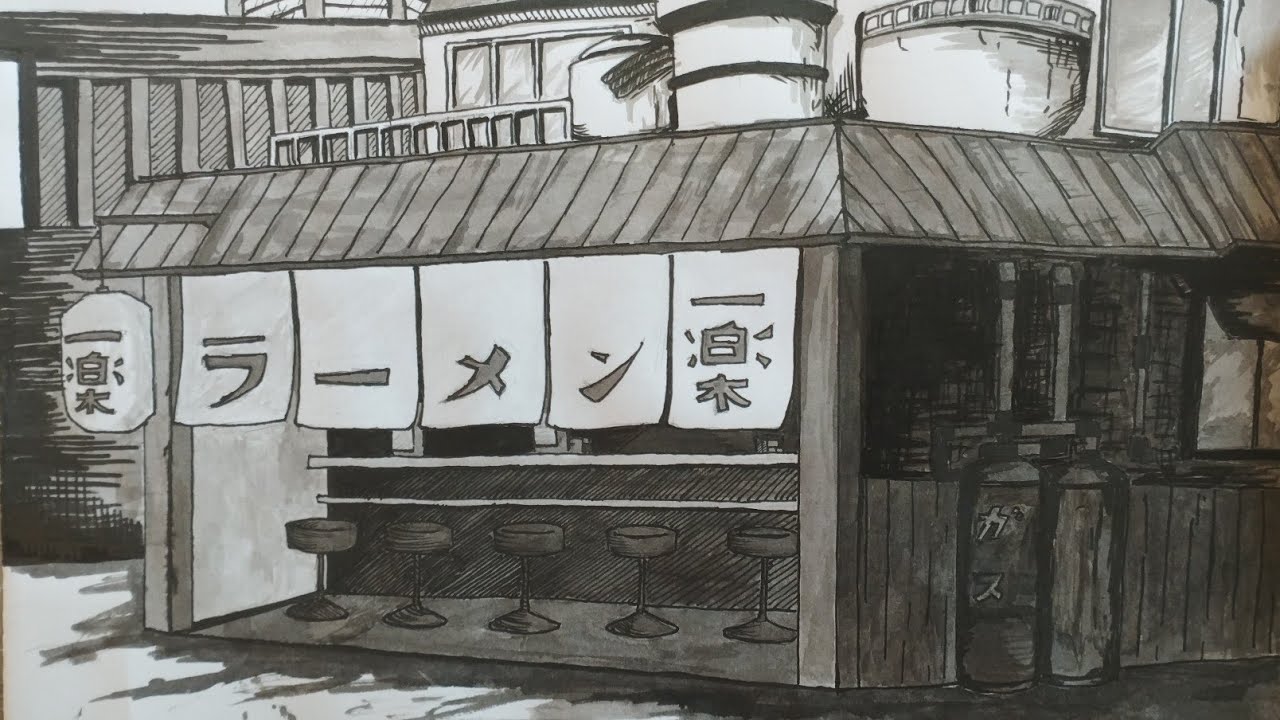 Speed Art - Ichiraku Ramen ラーメン楽