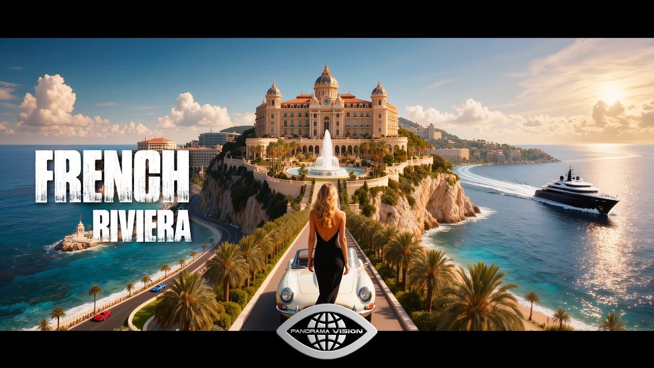 ФРАНЦУЗСКАЯ РИВЬЕРА 4K — Кинематографическая пешая прогулка | Роскошное иммерсивное путешествие