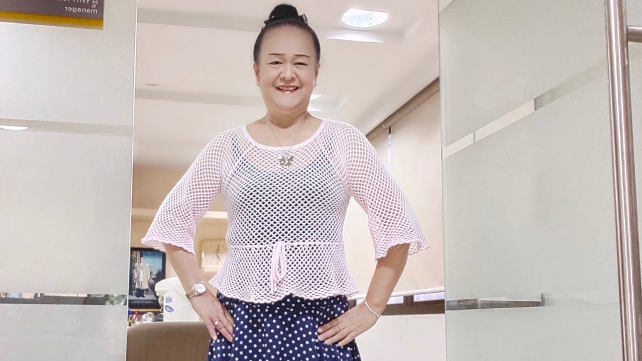 เสื้อถักโครเชต์กับบุบผาพารวย