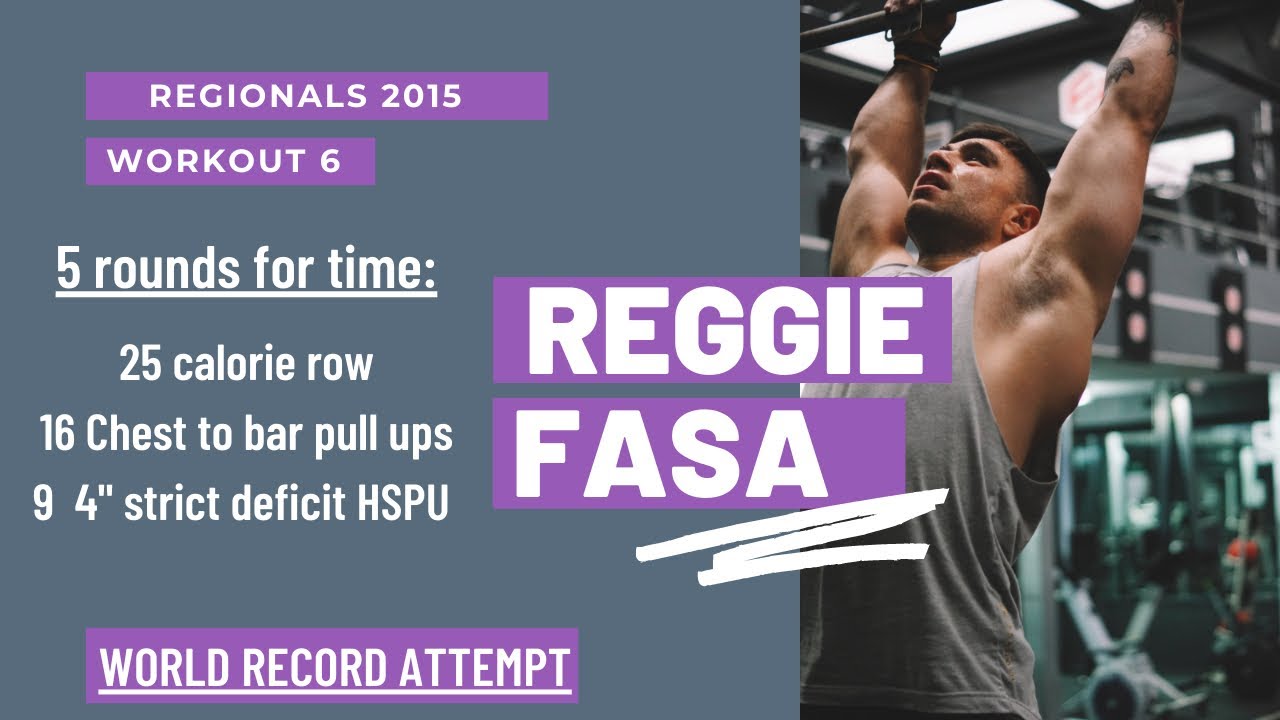 Reggie Fasa - World record on 2015 Regionals Event 6