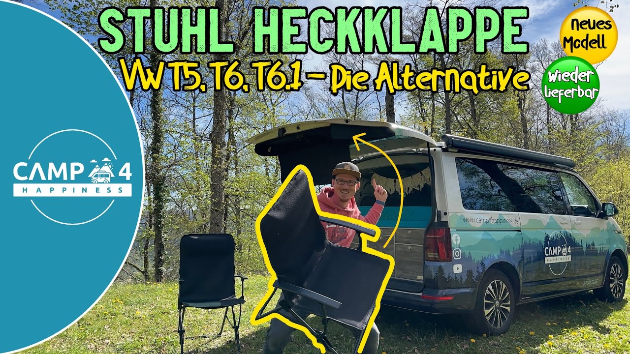 DIE Alternative: Stuhl VW California Heckklappe - neues Modell 2024!
