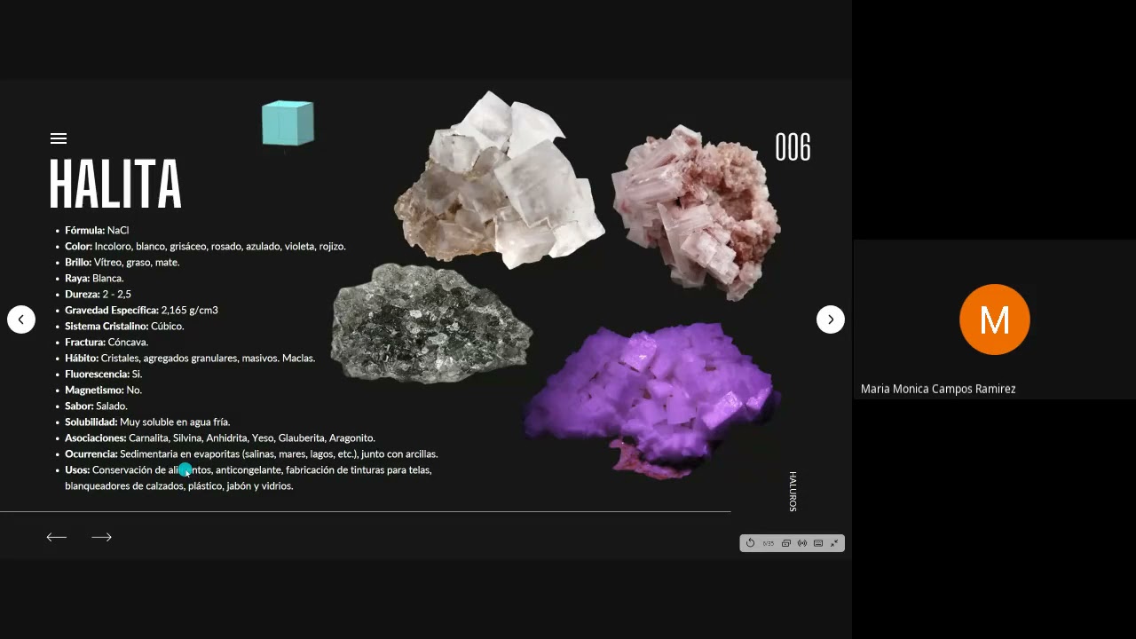 3.  Haluros, Carbonatos, Nitratos, Boratos, Fosfatos, Arseniatos & Vanadatos.