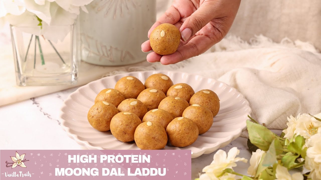 High Protein Moong Dal Laddu | Easy & Healthy Indian Sweet with Jaggery