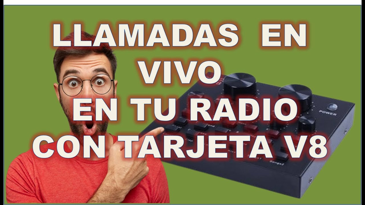 LLAMADAS TELEFONOCAS EN TU RADIO CON LA TARJETA DE AUDIO  V8 PASO A PASO