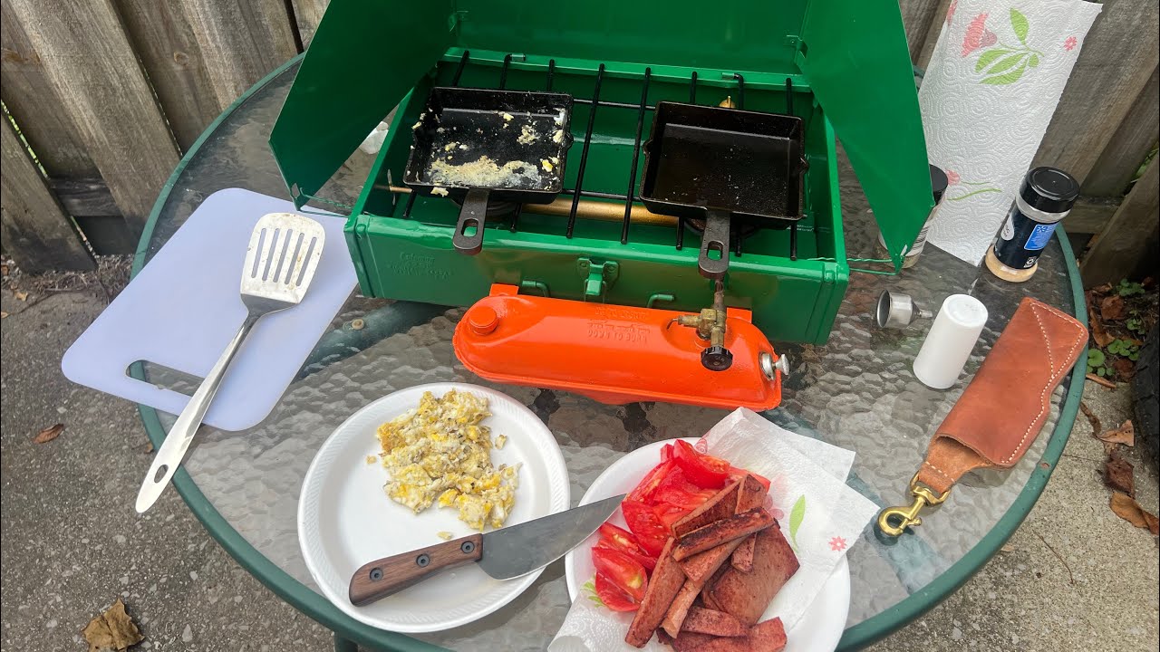 Coleman Camp Stove Cooking