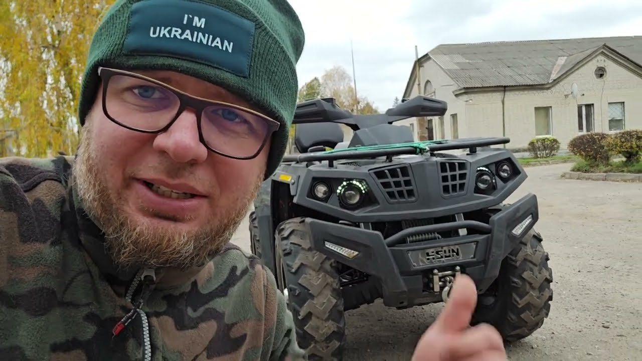 Обзор бойового Hisun 400, заміна поршневої, ремонт переднього мосту