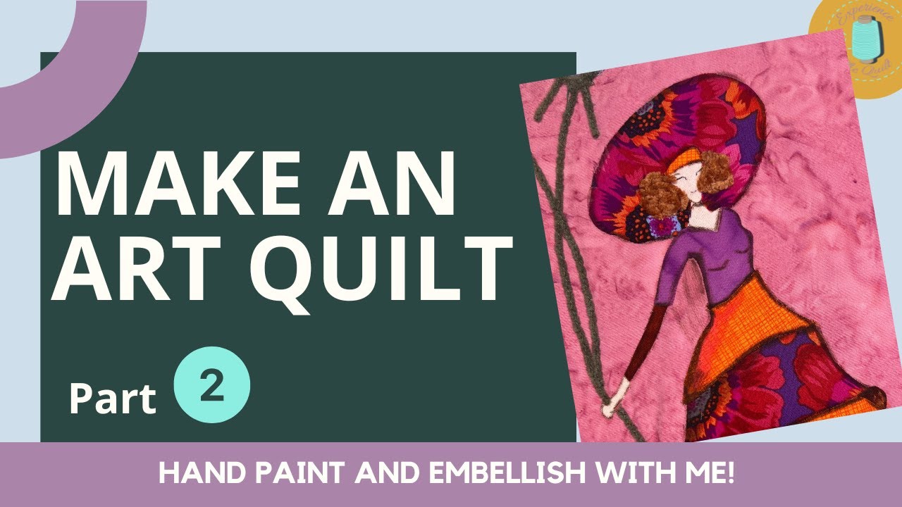 Making an Art Quilt | Embellishing with Inks and Beads (Part 2)