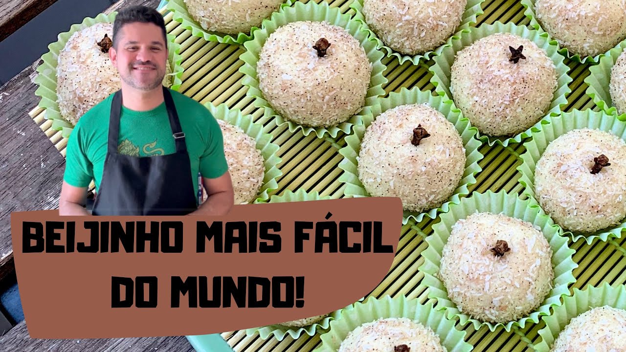BEIJINHO DE COCO FÁCIL, SEM FOGÃO