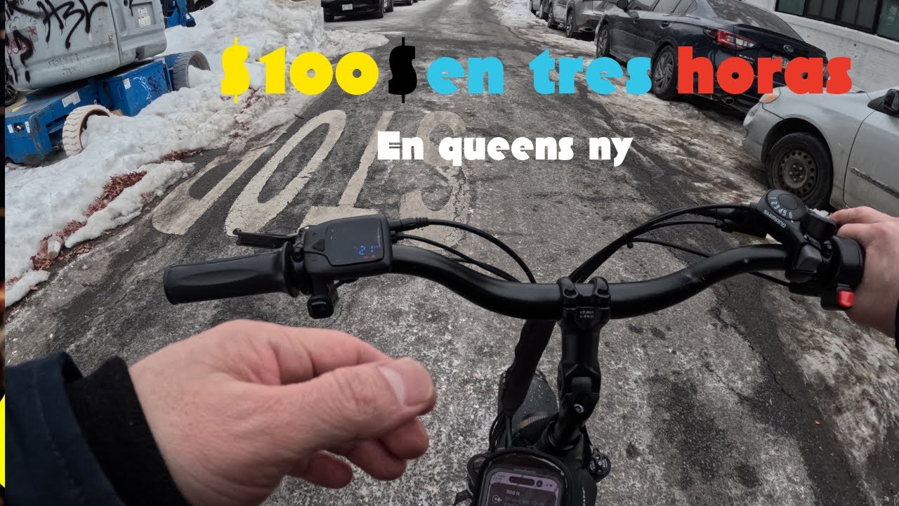 100 en tres horas en queen ny e-bike 