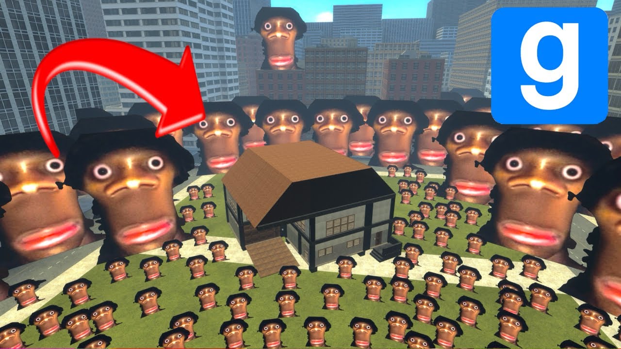 Nextbot's Big Auughhh Vs Houses - Garry's Mod