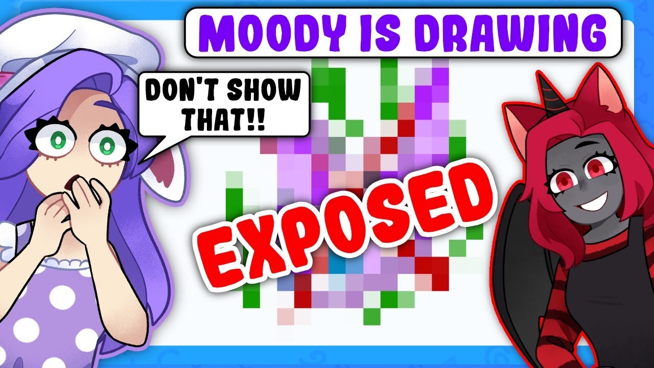 Муди выдал меня в игре «Draw It!» (Roblox)