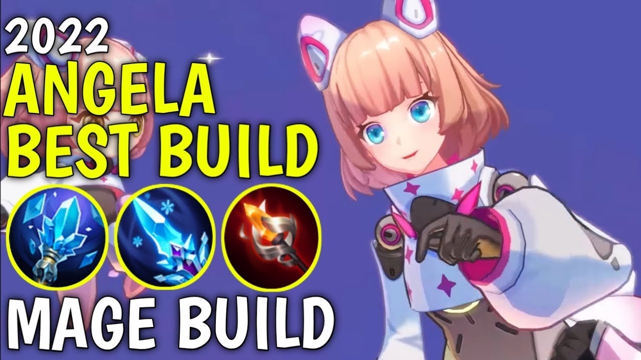 ANGELA BEST BUILD 2022 | TOP 1 GLOBAL ANGELA BUILD AND EMBLEM | ANGELA ASPIRANTS SKIN GAMEPLAY