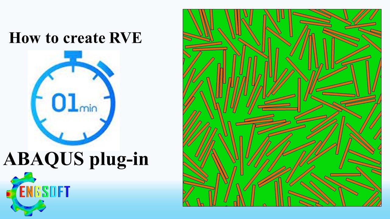 ABAQUS plug-in for 2D RVE of random fibers discontinuous composite, EngSoft_RandRec_V1