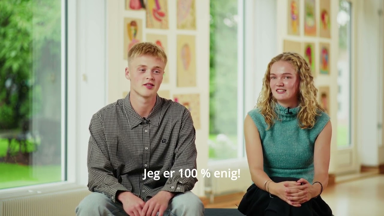Tidligere elever, Marius og Sofie, taler om Ågård Efterskole