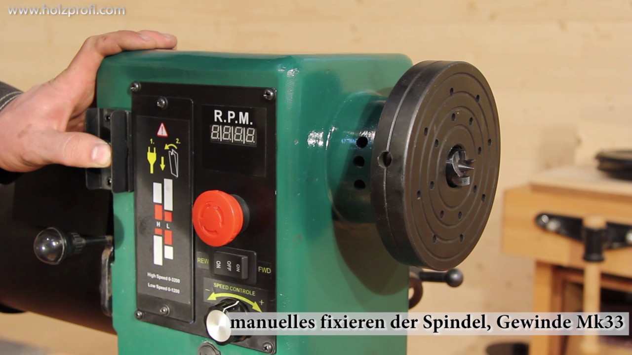 Drechseln mit der Drechselbank Holzprofi HM1642-2
