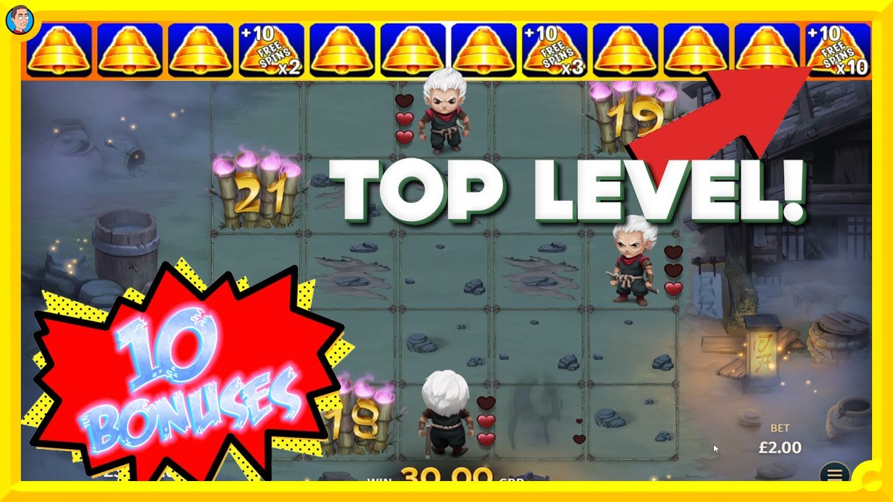 TOP LEVEL on Golden Winner 🔔 Plus Online Slots with Shinobi Spirits & More!!
