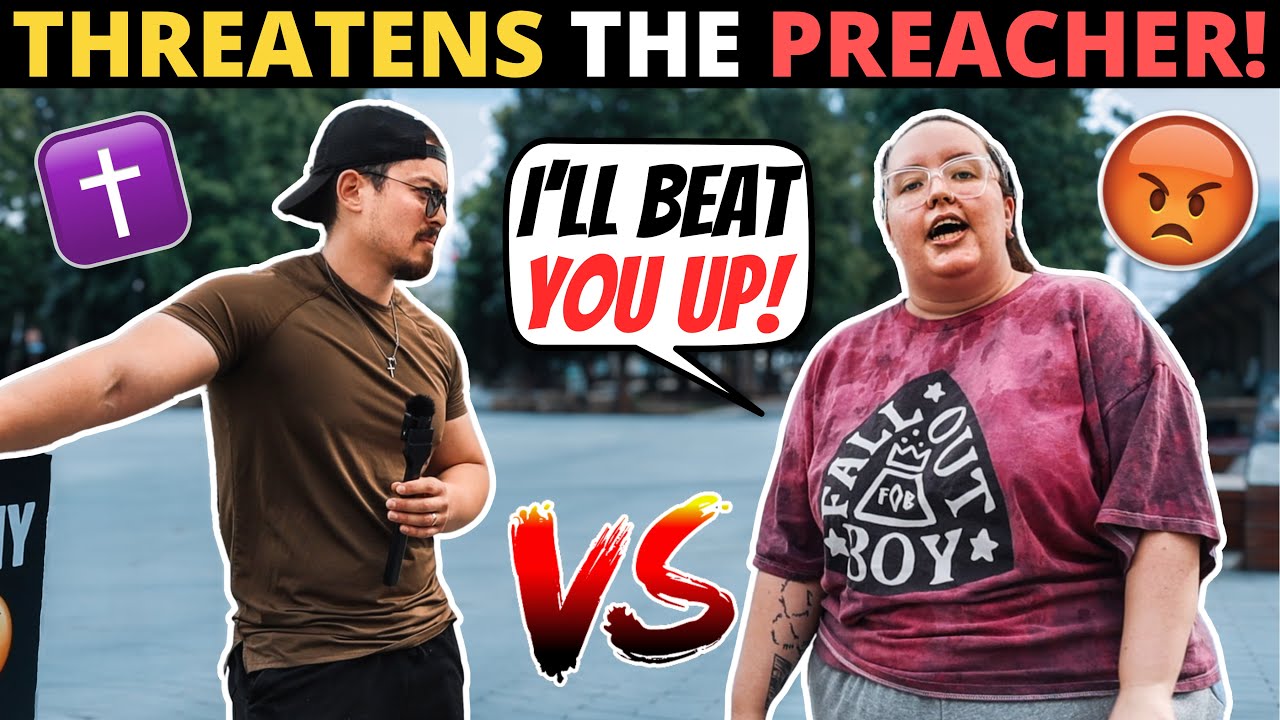 БЕЗУМНЫЙ СТУДЕНТ КОЛЛЕДЖА УГРОЖАЕТ ПРОПОВЕДНИКУ! (Мгновенно оборачивается против него...)