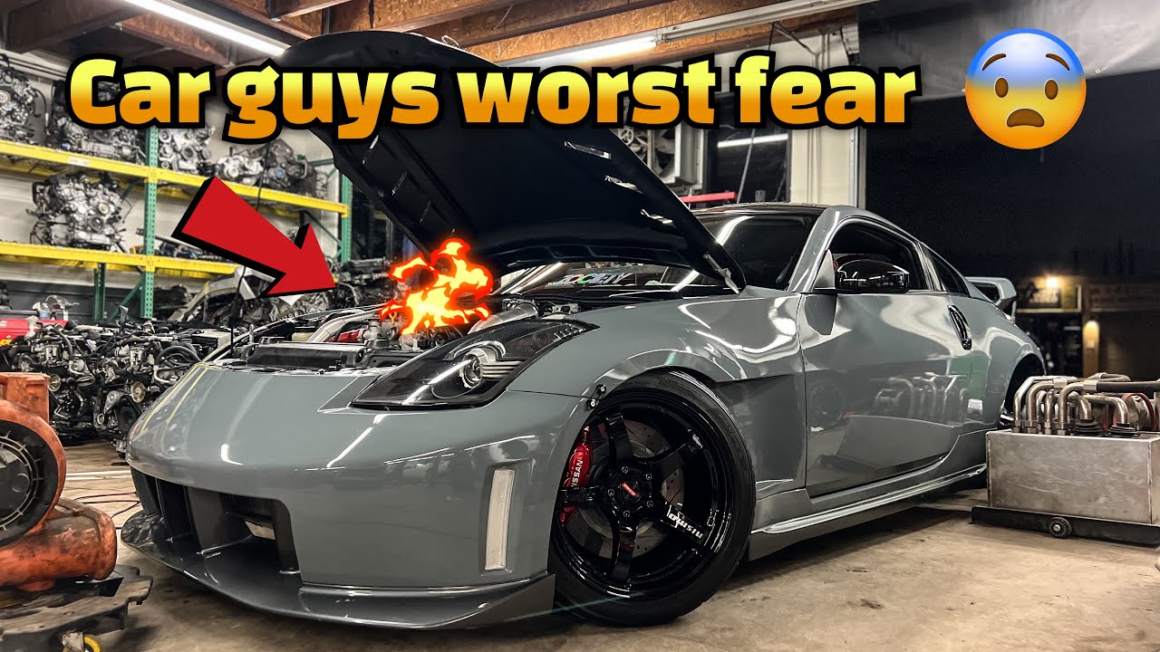 My Boosted Z Catches On Fire | Tuning Didn't Go As Planned