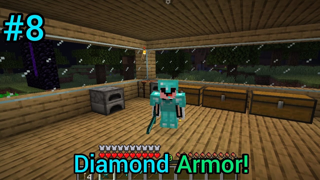 I Am Covered In Diamond Armor!|Minecraft #8|