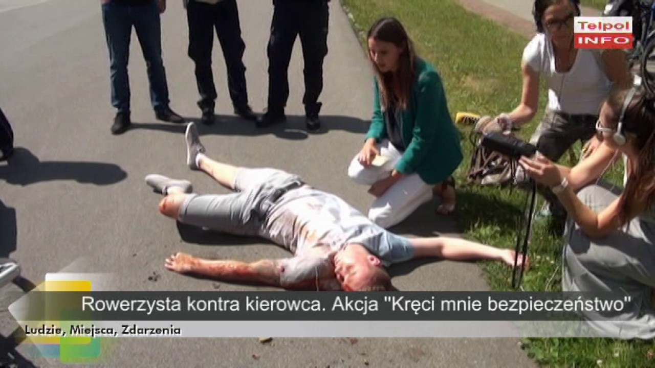 Rowerzysta kontra kierowca. Akcja ''Kręci mnie bezpieczeństwo''