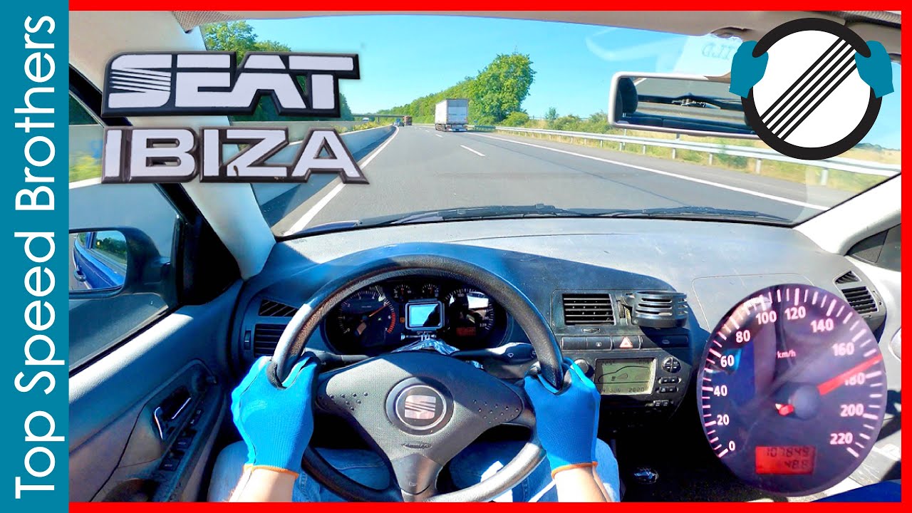 SEAT Ibiza II 6k 1.4 v16  AUTOBAHN POV TOP SPEED 🚀