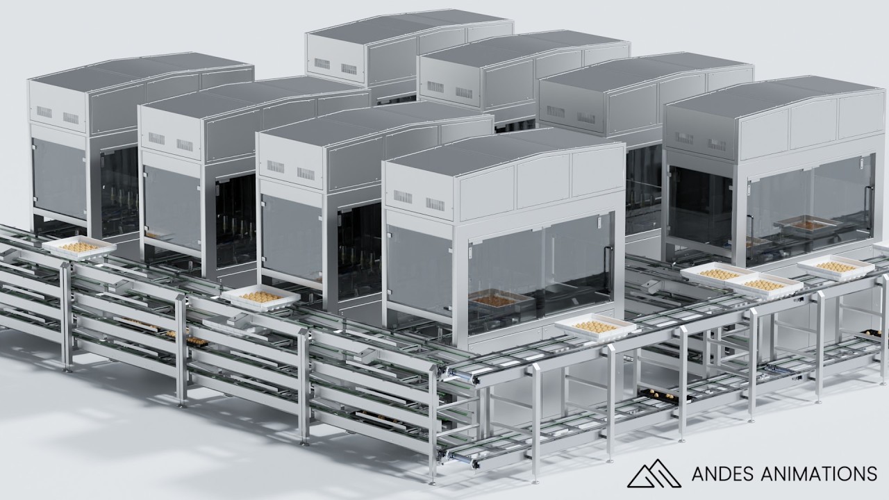 Industrial 3D Animation - MDE Hatchery Solution