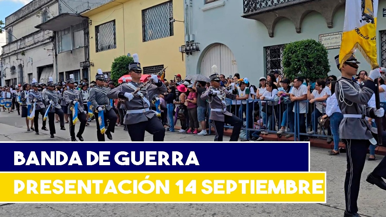 PRESENTACIÓN BANDA DE GUERRA 🥁 | DESFILE COLEGIO CATÓLICO SAN PABLO 🔵🟡 | 14 DE SEPTIEMBRE 2024